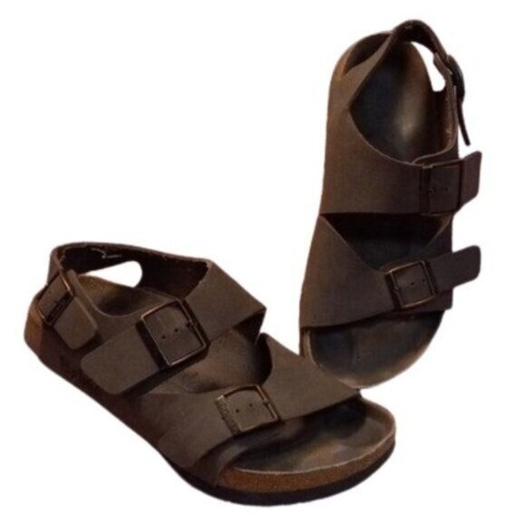 Birkenstock Betula L6 M4 37 Double Strap Open Toe Sandals Slingback Shoes Buckle - Picture 1 of 12